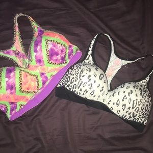 Lot of 2 sports bras